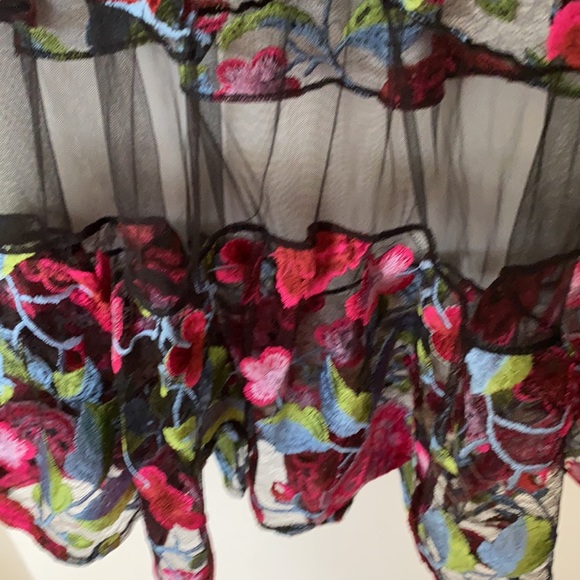 Dress the population embroidered off the shoulder dress - Picture 4 of 8